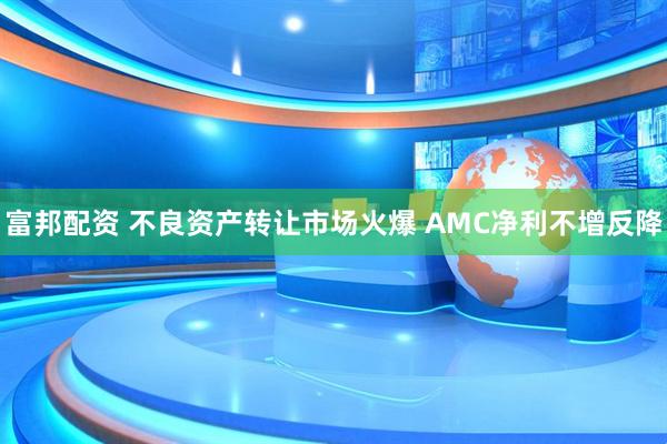 富邦配资 不良资产转让市场火爆 AMC净利不增反降