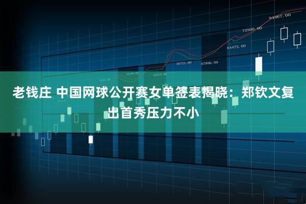 老钱庄 中国网球公开赛女单签表揭晓：郑钦文复出首秀压力不小